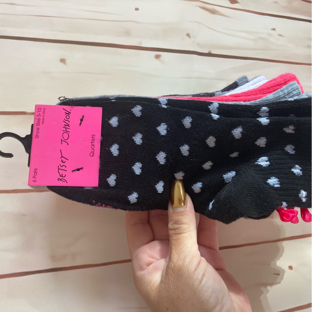 BETSEY JOHNSON socks
6 pair